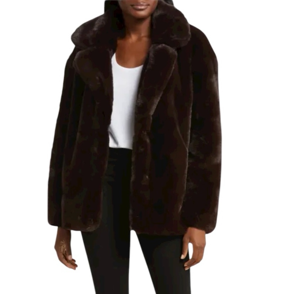 Blank NYC Dark Brown Teddy Jacket